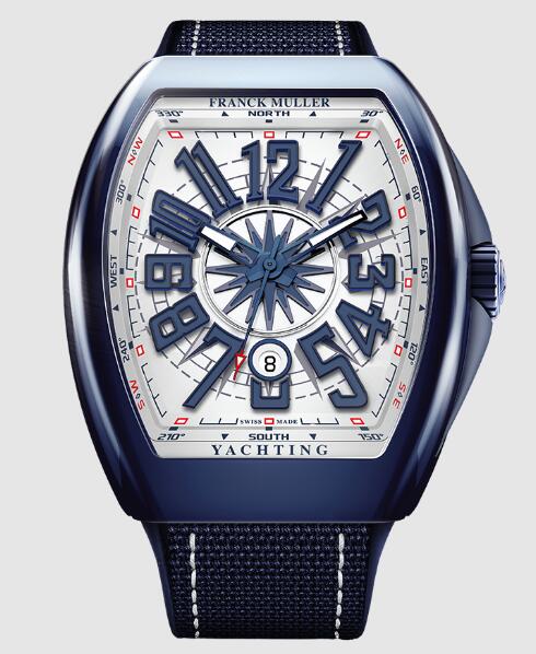 Best FRANCK MULLER Vanguard Yachting Ceramic V 45 SC DT YACHT CR BL (BL) Replica Watch